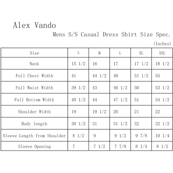 Alex Vando Mens Dress Shirts Casual Regular Fit Short Sleeve Men Button Down Shirt