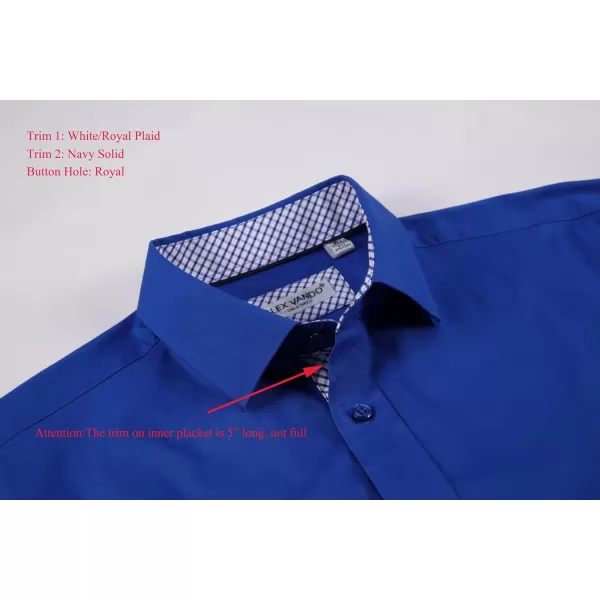 Alex Vando Mens Dress Shirts Regular Fit Long Sleeve Stretch Business Dress Shirts for Men