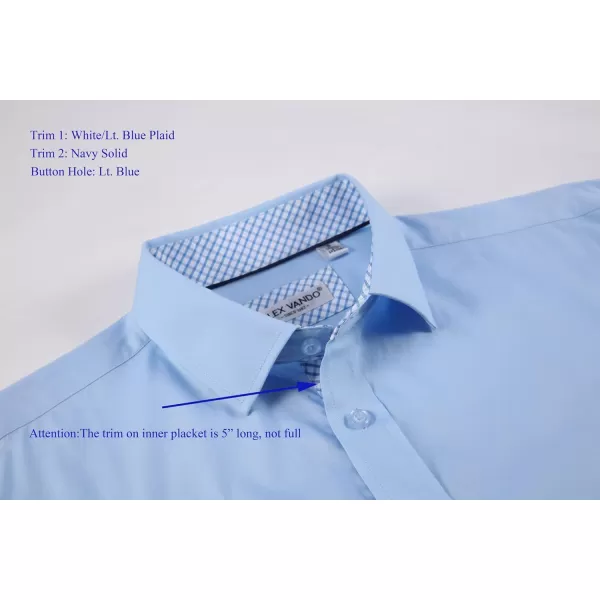 Alex Vando Mens Dress Shirts Regular Fit Long Sleeve Stretch Business Dress Shirts for Men