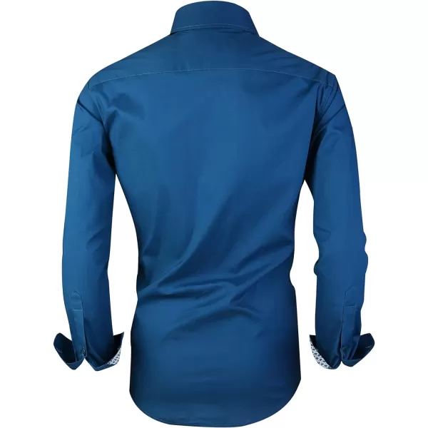Alex Vando Mens Dress Shirts Regular Fit Long Sleeve Stretch Business Dress Shirts for Men