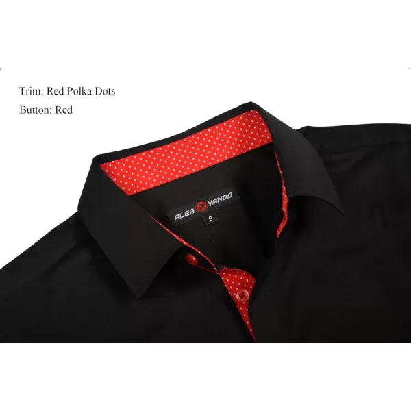 Alex Vando Mens Dress Shirts Regular Fit Long Sleeve Stretch Business Dress Shirts for Men