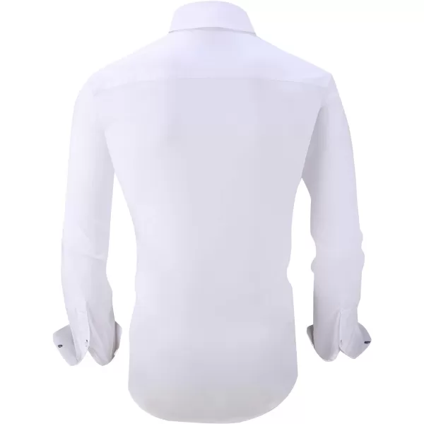 Alex Vando Mens Dress Shirts Regular Fit Long Sleeve Stretch Business Dress Shirts for Men