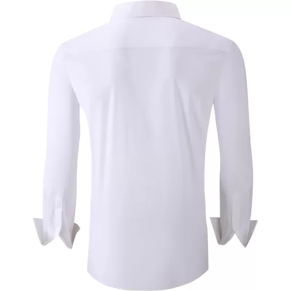 Alex Vando Mens Dress Shirts Regular Fit Long Sleeve Stretch Business Dress Shirts for Men