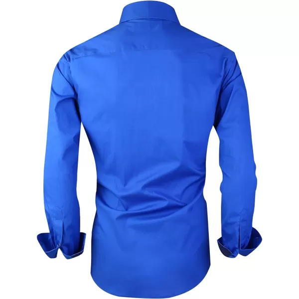 Alex Vando Mens Dress Shirts Regular Fit Long Sleeve Stretch Business Dress Shirts for Men