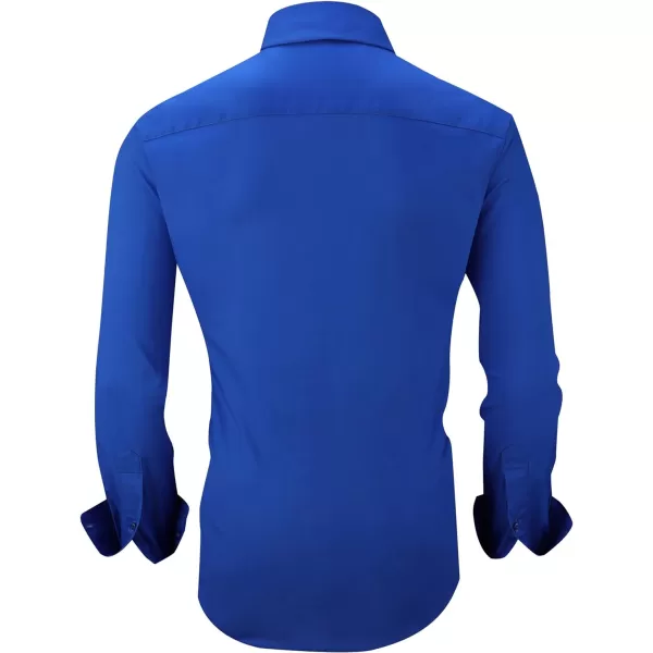 Alex Vando Mens Dress Shirts Regular Fit Long Sleeve Stretch Business Dress Shirts for Men
