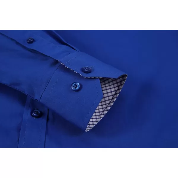 Alex Vando Mens Dress Shirts Regular Fit Long Sleeve Stretch Business Dress Shirts for Men