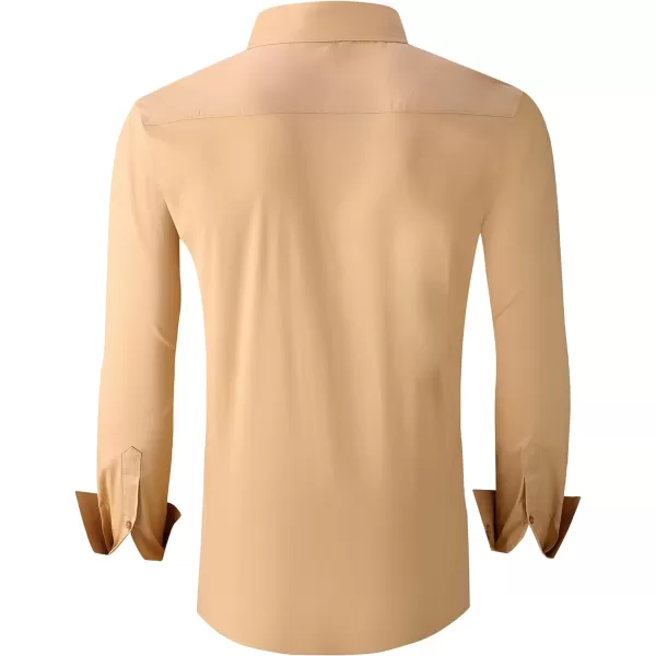 Alex Vando Mens Dress Shirts Regular Fit Long Sleeve Stretch Business Dress Shirts for Men