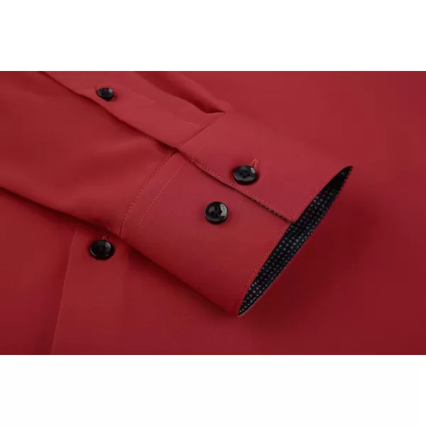 Alex Vando Mens Dress Shirts Regular Fit Long Sleeve Stretch Business Dress Shirts for Men