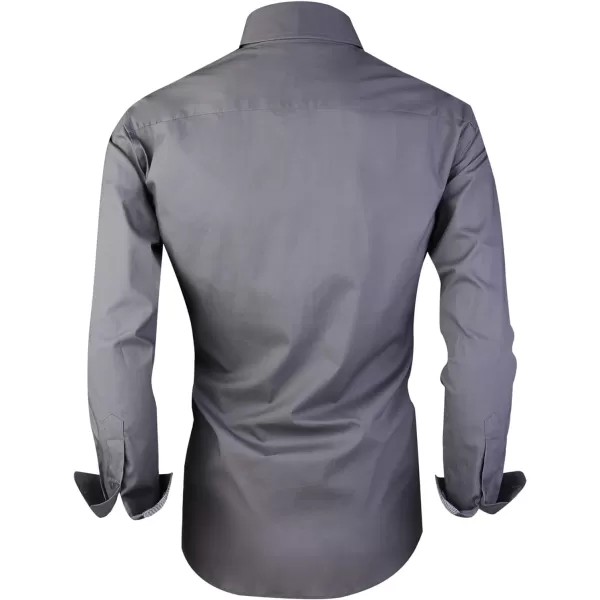 Alex Vando Mens Dress Shirts Regular Fit Long Sleeve Stretch Business Dress Shirts for Men