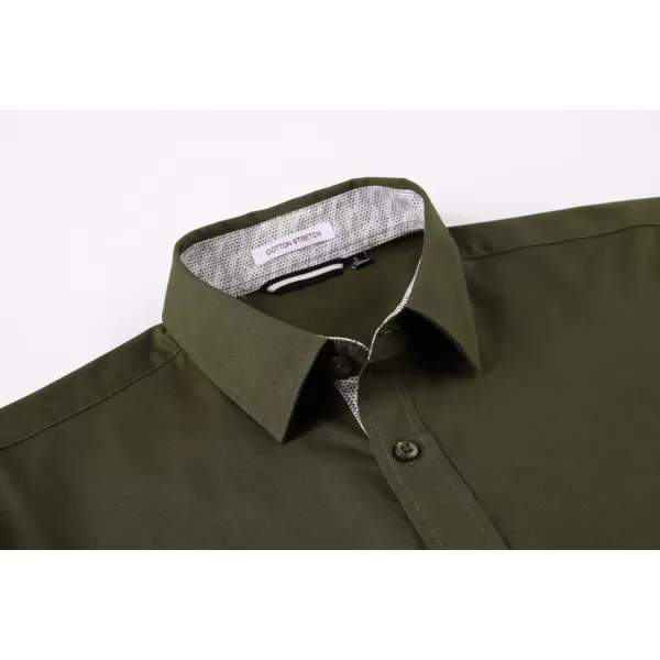 Alex Vando Mens Dress Shirts Regular Fit Long Sleeve Stretch Business Dress Shirts for Men