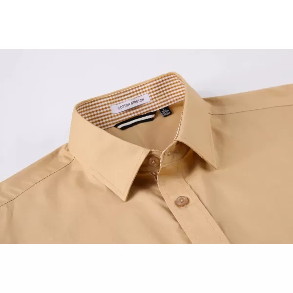 Alex Vando Mens Dress Shirts Regular Fit Long Sleeve Stretch Business Dress Shirts for Men