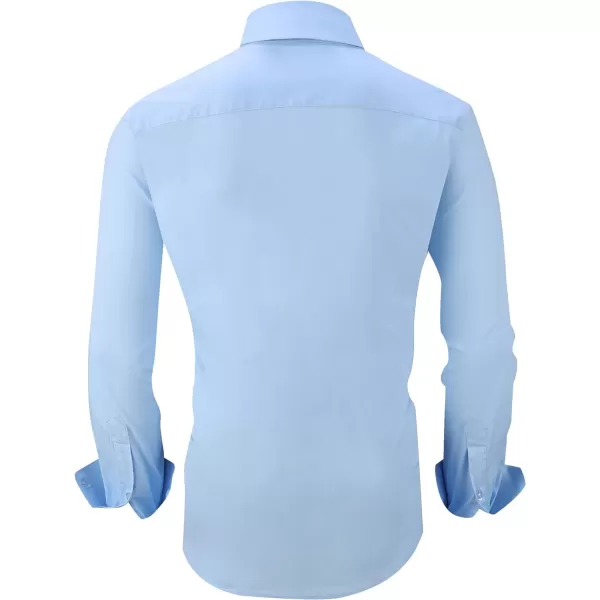 Alex Vando Mens Dress Shirts Regular Fit Long Sleeve Stretch Business Dress Shirts for Men