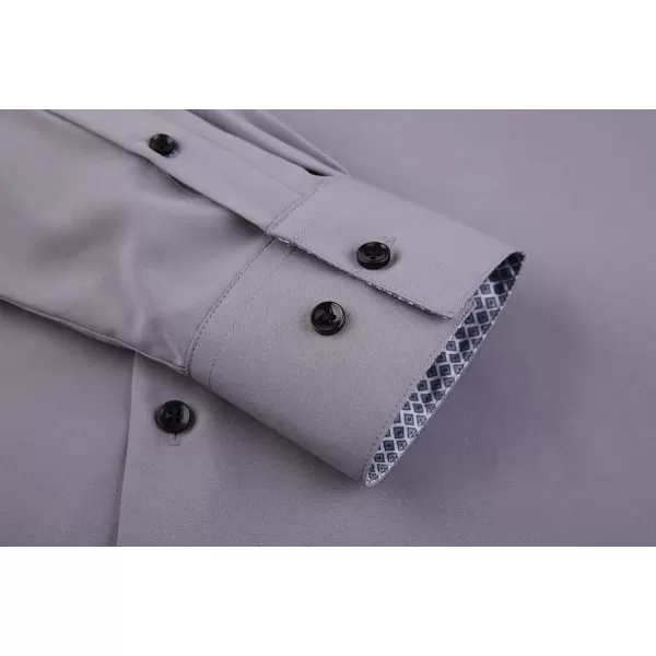 Alex Vando Mens Dress Shirts Regular Fit Long Sleeve Stretch Business Dress Shirts for Men