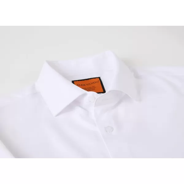 Alex Vando Mens Dress Shirts Stain-Resistant Long Sleeve Stretch Work Shirts for Men