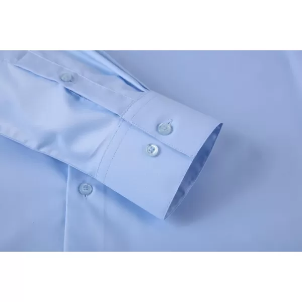 Alex Vando Mens Dress Shirts Stain-Resistant Long Sleeve Stretch Work Shirts for Men