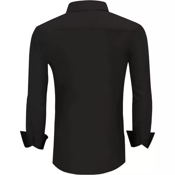 Alex Vando Mens Dress Shirts Wrinkle Free Regular Fit Stretch Rayon Button Down Shirt