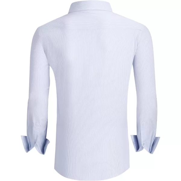 Alex Vando Mens Dress Shirts Wrinkle Free Regular Fit Stretch Rayon Button Down Shirt