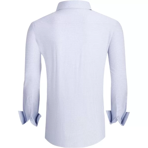 Alex Vando Mens Dress Shirts Wrinkle Free Regular Fit Stretch Rayon Button Down Shirt