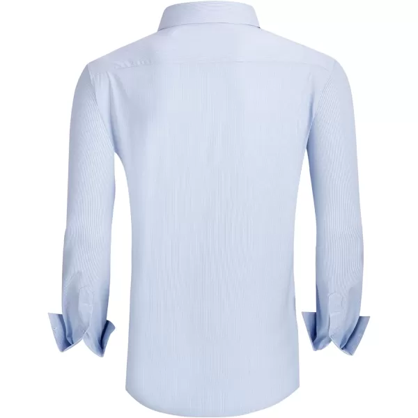 Alex Vando Mens Dress Shirts Wrinkle Free Regular Fit Stretch Rayon Button Down Shirt