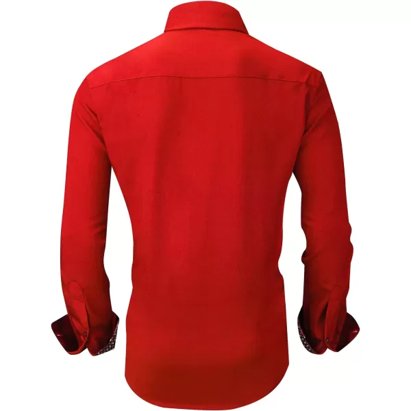 Alex Vando Mens Dress Shirts Wrinkle Free Regular Fit Stretch Rayon Button Down Shirt