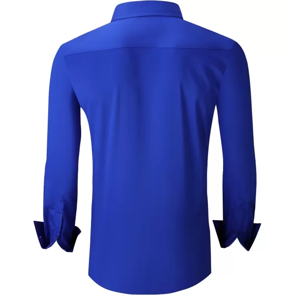 Alex Vando Mens Dress Shirts Wrinkle Free Regular Fit Stretch Rayon Button Down Shirt