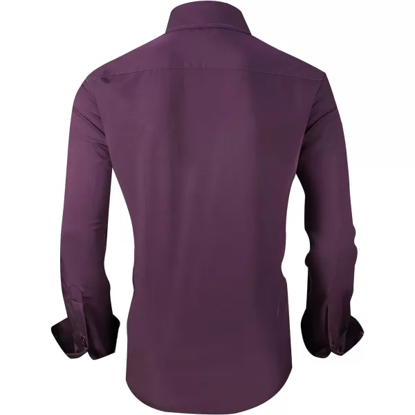 Alex Vando Mens Dress Shirts Wrinkle Free Regular Fit Stretch Rayon Button Down Shirt