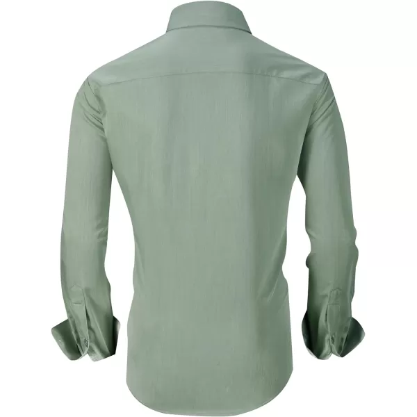 Alex Vando Mens Dress Shirts Wrinkle Free Regular Fit Stretch Rayon Button Down Shirt