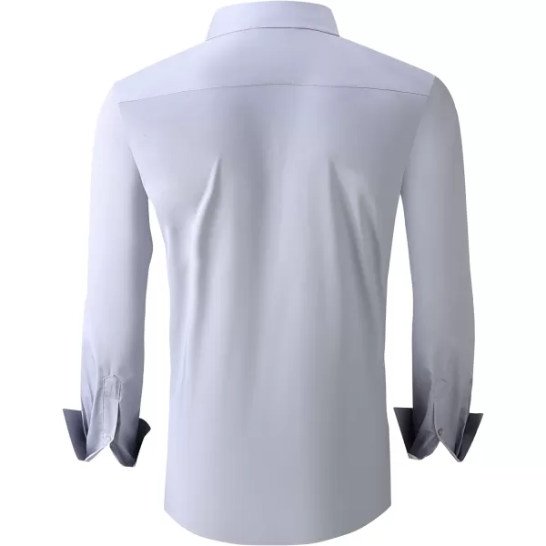 Alex Vando Mens Dress Shirts Wrinkle Free Regular Fit Stretch Rayon Button Down Shirt