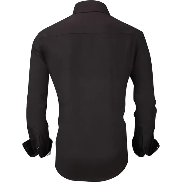 Alex Vando Mens Dress Shirts Wrinkle Free Regular Fit Stretch Rayon Button Down Shirt