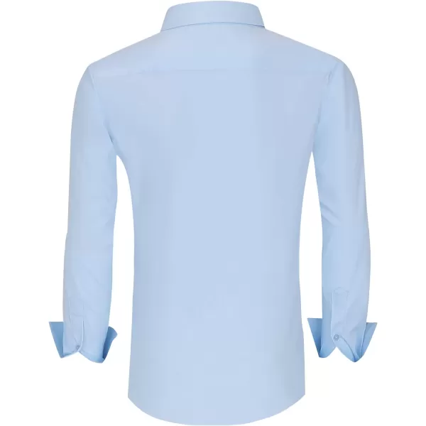Alex Vando Mens Dress Shirts Wrinkle Free Regular Fit Stretch Rayon Button Down Shirt
