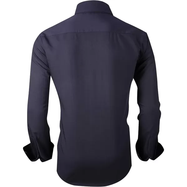 Alex Vando Mens Dress Shirts Wrinkle Free Regular Fit Stretch Rayon Button Down Shirt