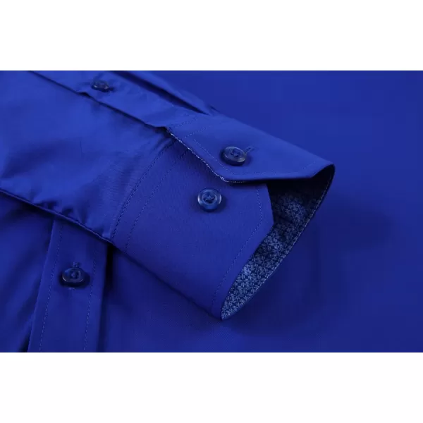 Alex Vando Mens Dress Shirts Wrinkle Free Regular Fit Stretch Rayon Button Down Shirt