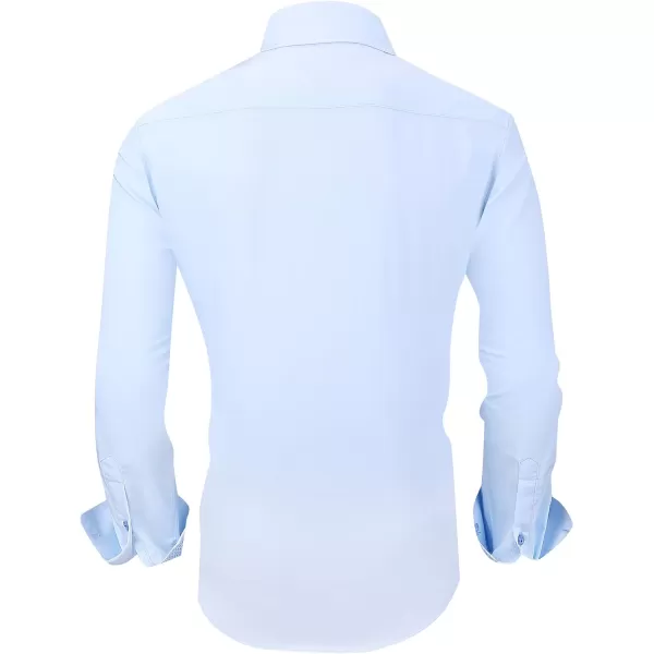 Alex Vando Mens Dress Shirts Wrinkle Free Regular Fit Stretch Rayon Button Down Shirt