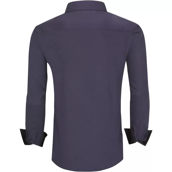 Alex Vando Mens Dress Shirts Wrinkle Free Regular Fit Stretch Rayon Button Down Shirt