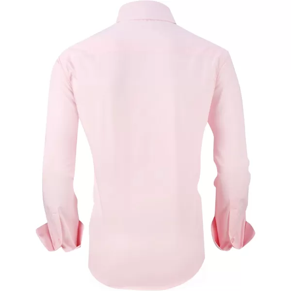 Alex Vando Mens Dress Shirts Wrinkle Free Regular Fit Stretch Rayon Button Down Shirt