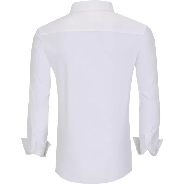 Alex Vando Mens Dress Shirts Wrinkle Free Regular Fit Stretch Rayon Button Down Shirt