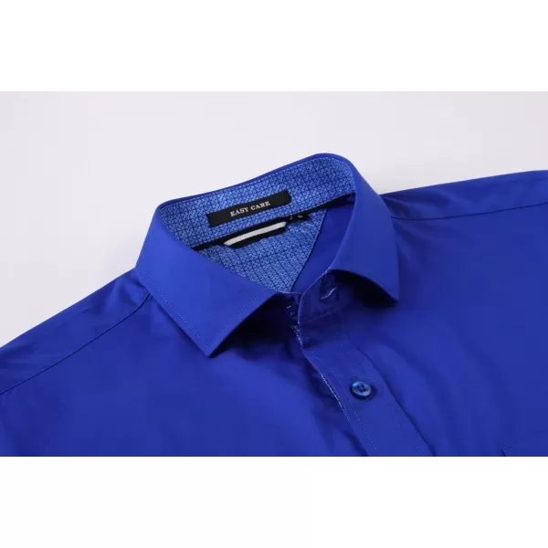 Alex Vando Mens Dress Shirts Wrinkle Free Regular Fit Stretch Rayon Button Down Shirt