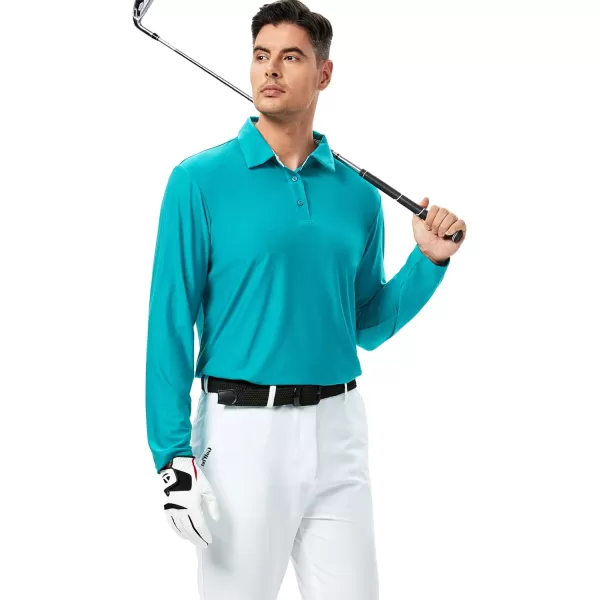 Alex Vando Mens Golf Shirt Moisture Wicking Quick-Dry Short Sleeve Casual Polo Shirts for Men