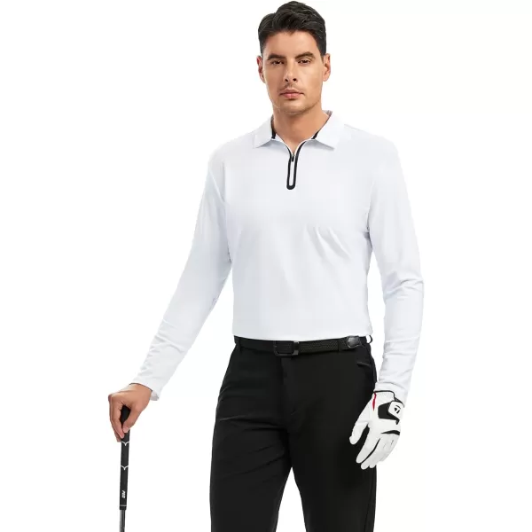 Alex Vando Mens Golf Shirt Moisture Wicking Quick-Dry Short Sleeve Casual Polo Shirts for Men