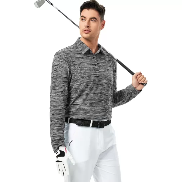 Alex Vando Mens Golf Shirt Moisture Wicking Quick-Dry Short Sleeve Casual Polo Shirts for Men