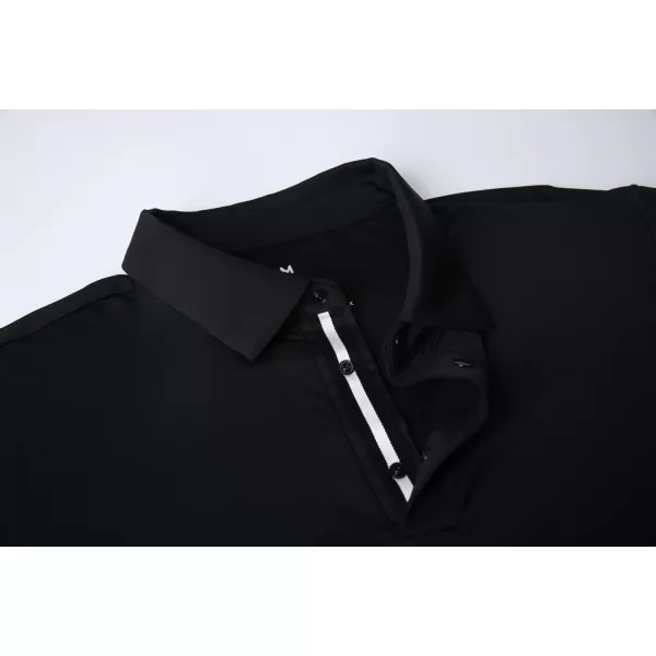 Alex Vando Mens Golf Shirt Moisture Wicking Quick-Dry Short Sleeve Casual Polo Shirts for Men