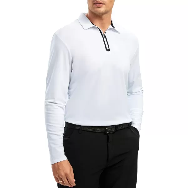 Alex Vando Mens Golf Shirt Moisture Wicking Quick-Dry Short Sleeve Casual Polo Shirts for Men