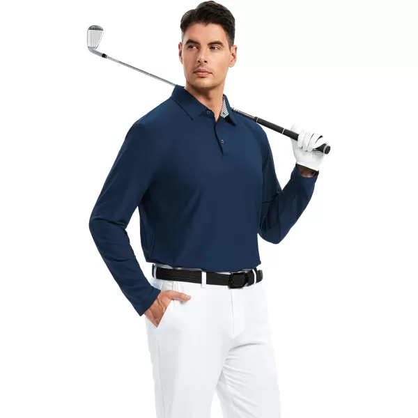 Alex Vando Mens Golf Shirt Moisture Wicking Quick-Dry Short Sleeve Casual Polo Shirts for Men
