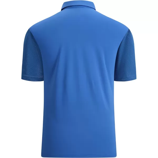 Alex Vando Mens Golf Shirt Moisture Wicking Quick-Dry Short Sleeve Casual Polo Shirts for Men