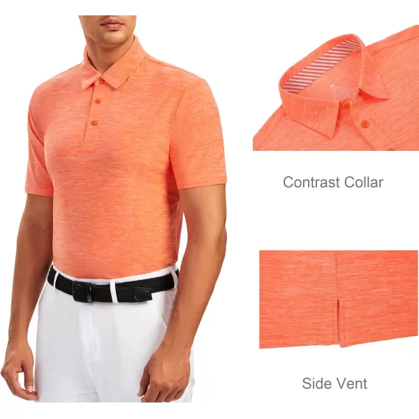 Alex Vando Mens Golf Shirt Moisture Wicking Quick-Dry Short Sleeve Casual Polo Shirts for Men