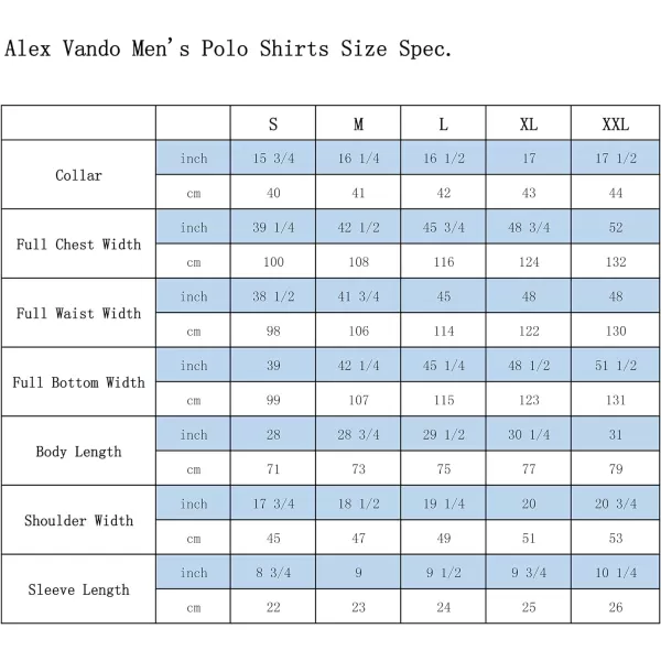 Alex Vando Mens Golf Shirt Moisture Wicking Quick-Dry Short Sleeve Casual Polo Shirts for Men