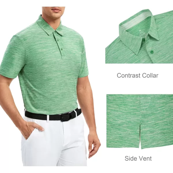 Alex Vando Mens Golf Shirt Moisture Wicking Quick-Dry Short Sleeve Casual Polo Shirts for Men