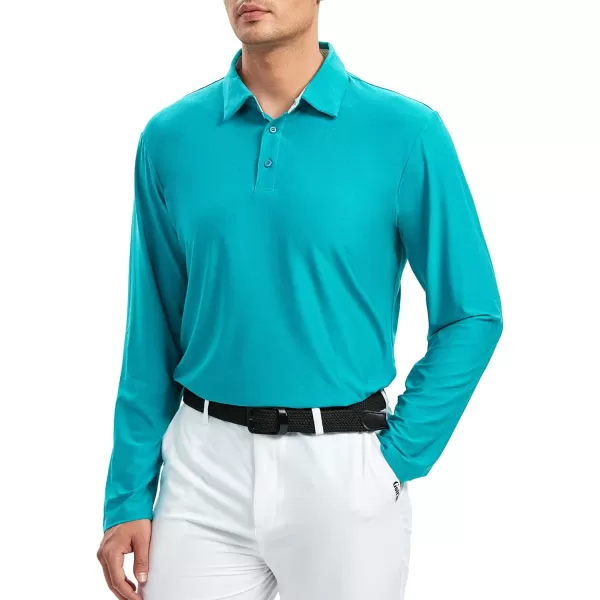 Alex Vando Mens Golf Shirt Moisture Wicking Quick-Dry Short Sleeve Casual Polo Shirts for Men