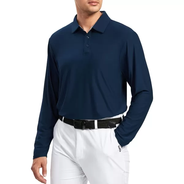 Alex Vando Mens Golf Shirt Moisture Wicking Quick-Dry Short Sleeve Casual Polo Shirts for Men