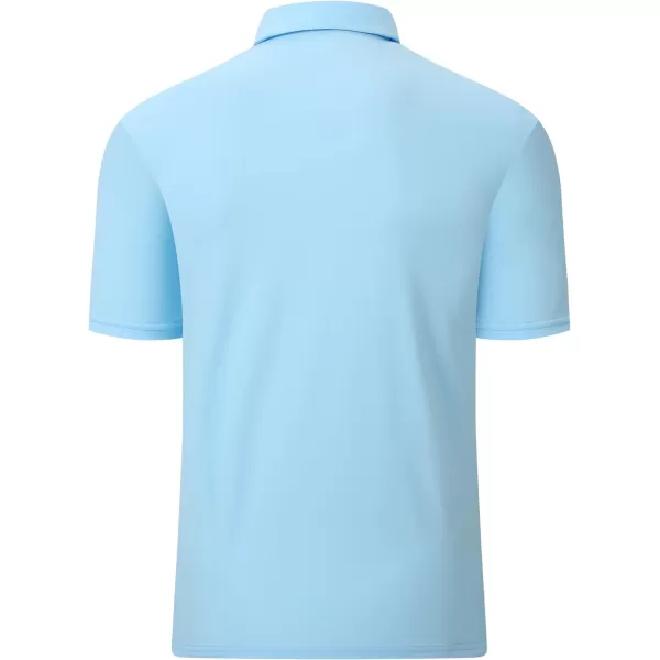 Alex Vando Mens Golf Shirt Moisture Wicking Quick-Dry Short Sleeve Casual Polo Shirts for Men